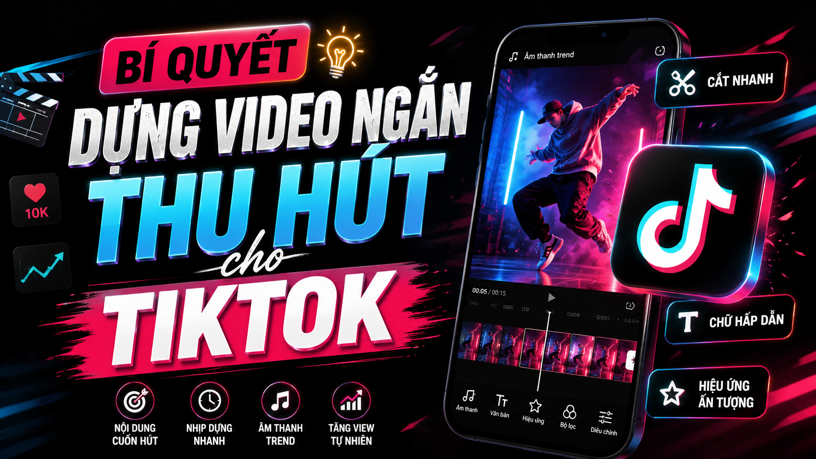Bí quyết dựng video ngắn thu hút cho TikTok